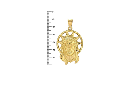 Gold Plated Jesus Aura Fashion Pendant